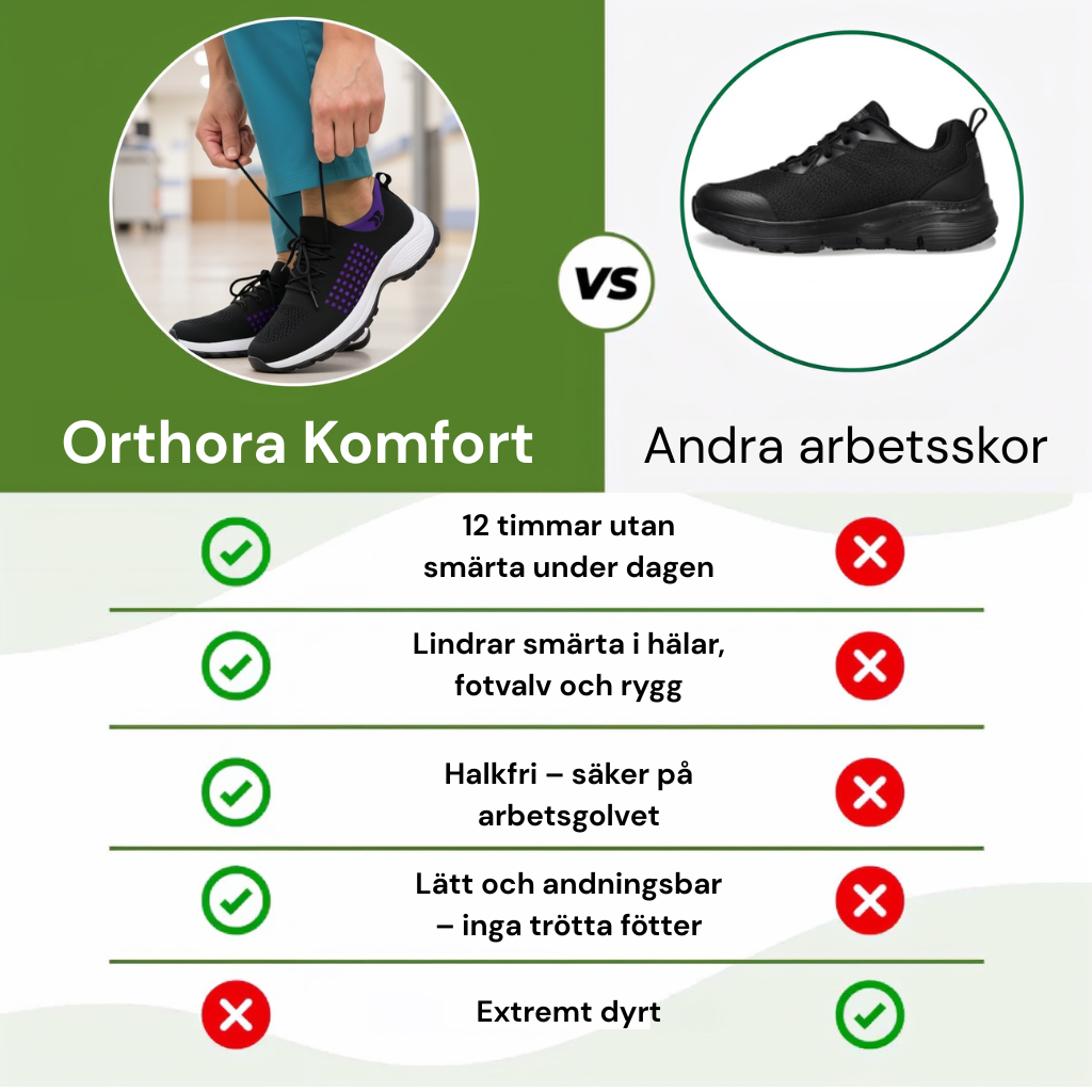 Orthora Komfort-Avlastningsskor - Röd