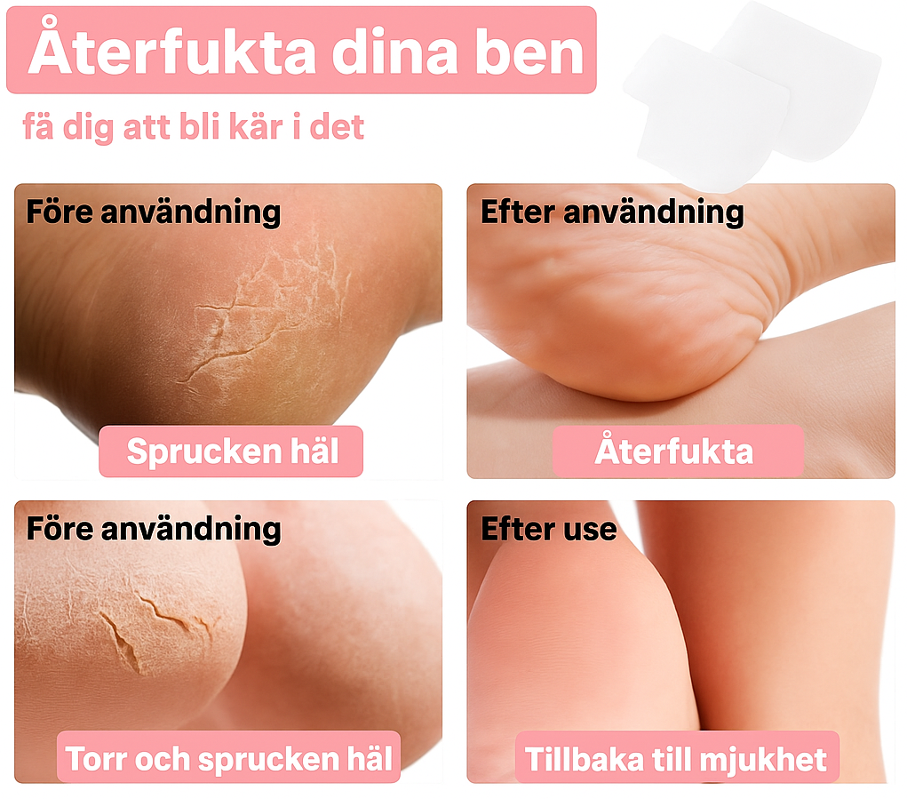 Silikon-hälkuddar och mellanfotsstöd – Ultimat komfort för smärtfria steg