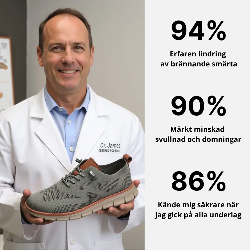 OrthoEase-skor – Utvecklade för att minska trycket på fötterna